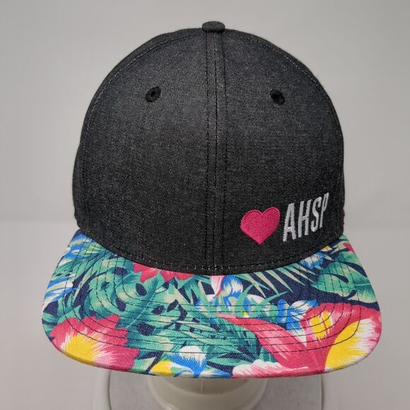 AHSP Aspen Highlands Ski Patrol Snapback Hat Multi OS Embroidered Floral Print - Picture 2 of 8